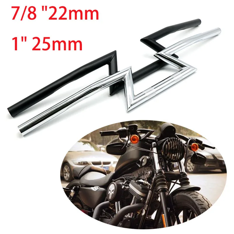 Чоппер для 7/8 &quot22 мм 1&quot 25 ручка Z тяга передний руль Harley Sportster Cruiser XL 883 1200