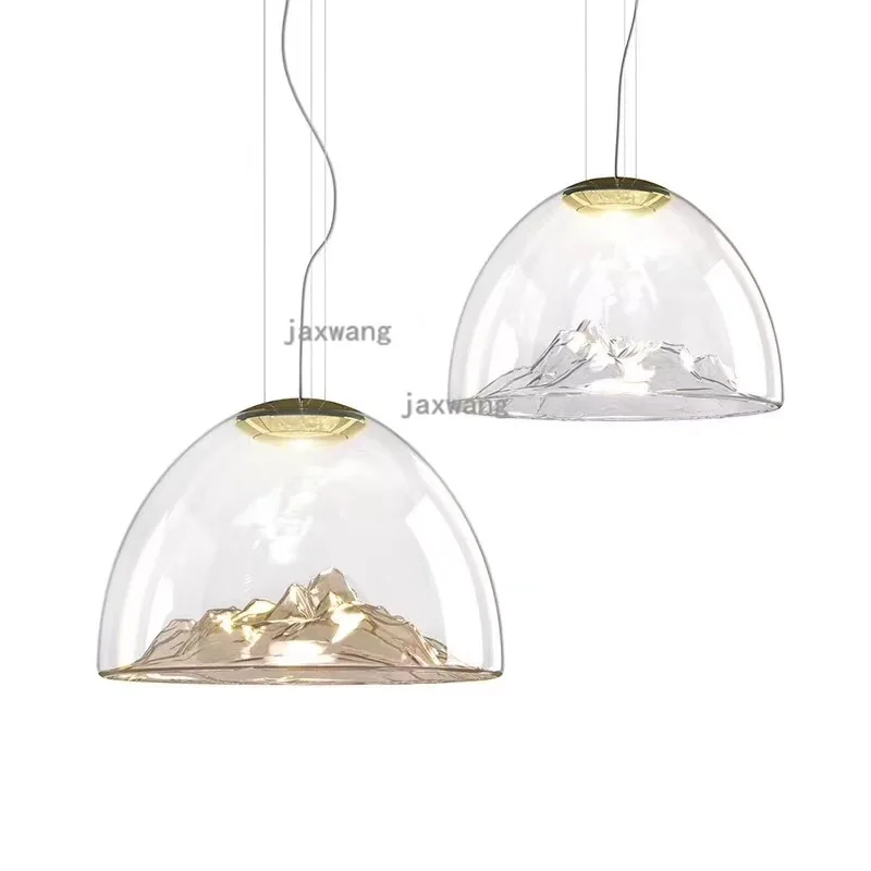 Современный светодиодный подвесной светильник s из горного стекла для гостиной
