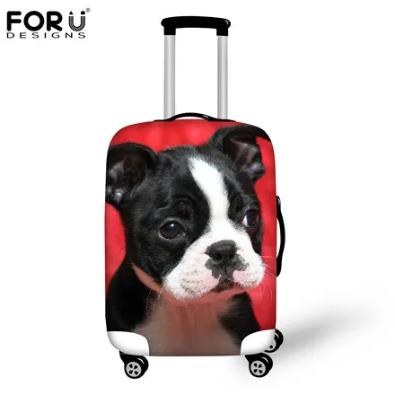 H627 FORUDESIGNS, толстые туристические аксессуары, милый кот, собака, водонепроницаемый, защита от пыли, дождевик для 18-30 дюймов, чехол для багажника, чехол для путешествий - Цвет: H627