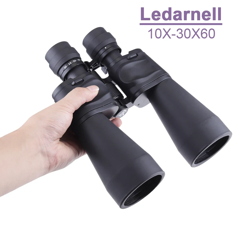 Бинокль Ledarnell 10 30X60 Zoom увеличительный BAK4 объектив Оптический бинокулярный