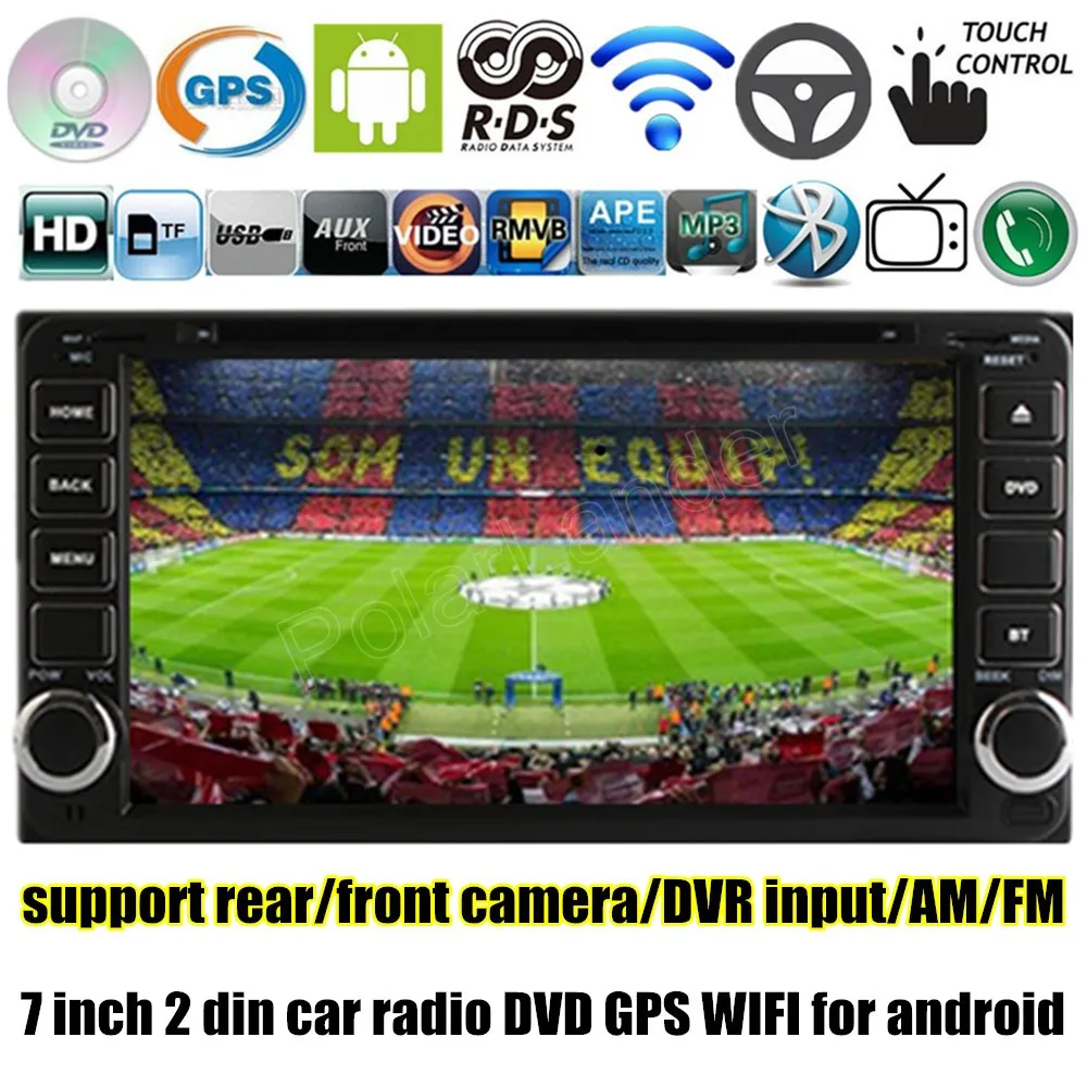 7 дюймовый HD четырехъядерный для Android 4 автомобильный DVD плеер Toyota Terios Old Corolla Camry Prado
