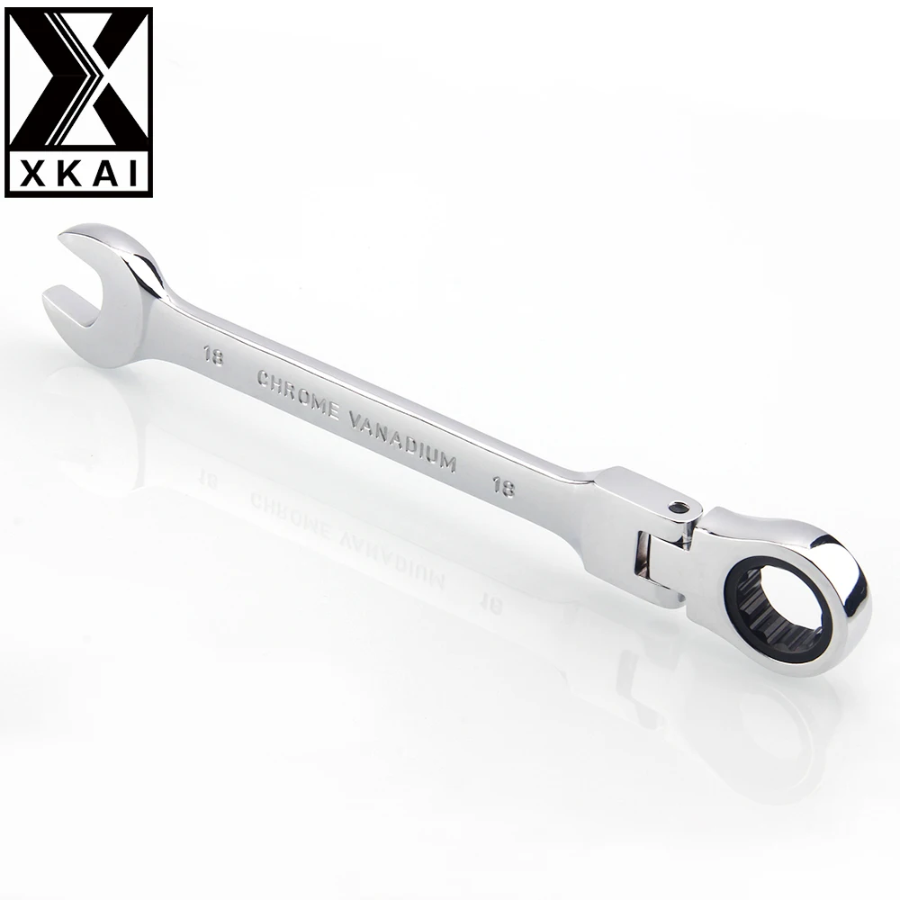 Xkai 18 м гибкой головкой ключа ratchet Комбинации ключ набор ключей скейт инструмент