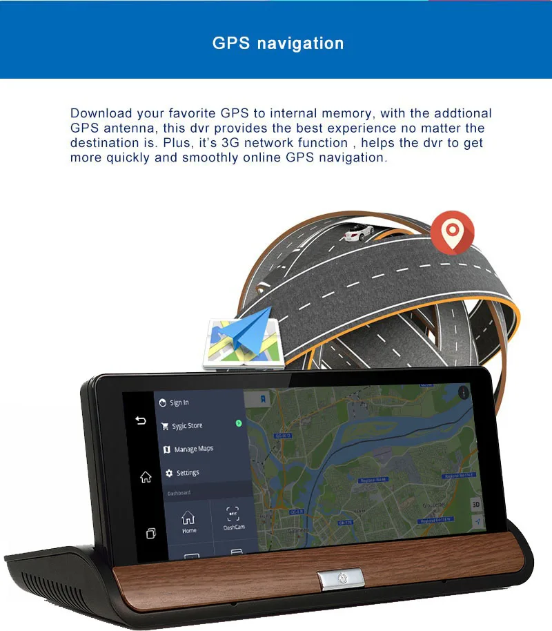 Автомобильный видеорегистратор, gps навигация, Android 5,0, 3G, wifi, Full HD, 1080 P, видеорегистратор с двумя объективами, Автомобильный видеорегистратор, Bluetooth, камера на приборной панели