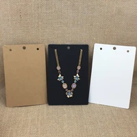 50pcslot kraft fashion jewelry display card for big necklacependant packaging paper card 15x10cm