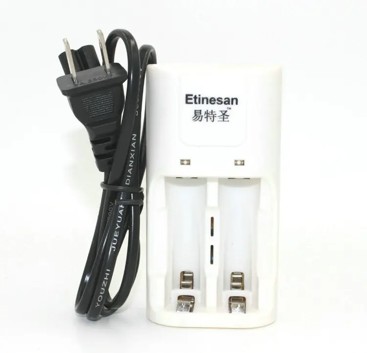 Перезаряжаемые литиевые Li Ion 10440 AA Аккумуляторы с зарядным устройством 4 шт. Etinesan 3