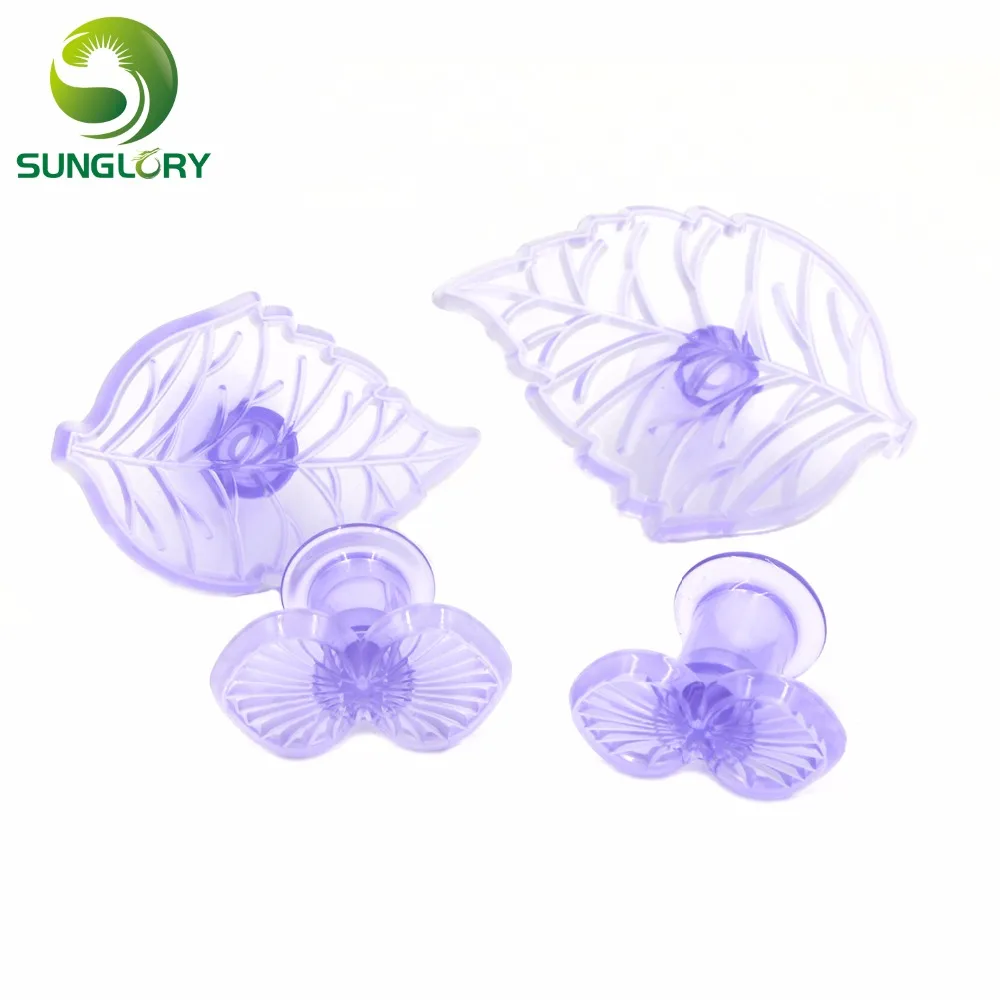 Посуда для выпечки 4 шт. пластиковая Жевательная паста Гортензия и лист Плунжер