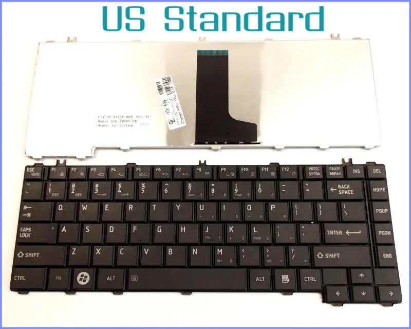 

US English Version Keyboard for Toshiba Satellite L700-T29R L700-T27B L700-S65N L700-C60R L700-T30N L600-K05B Laptop