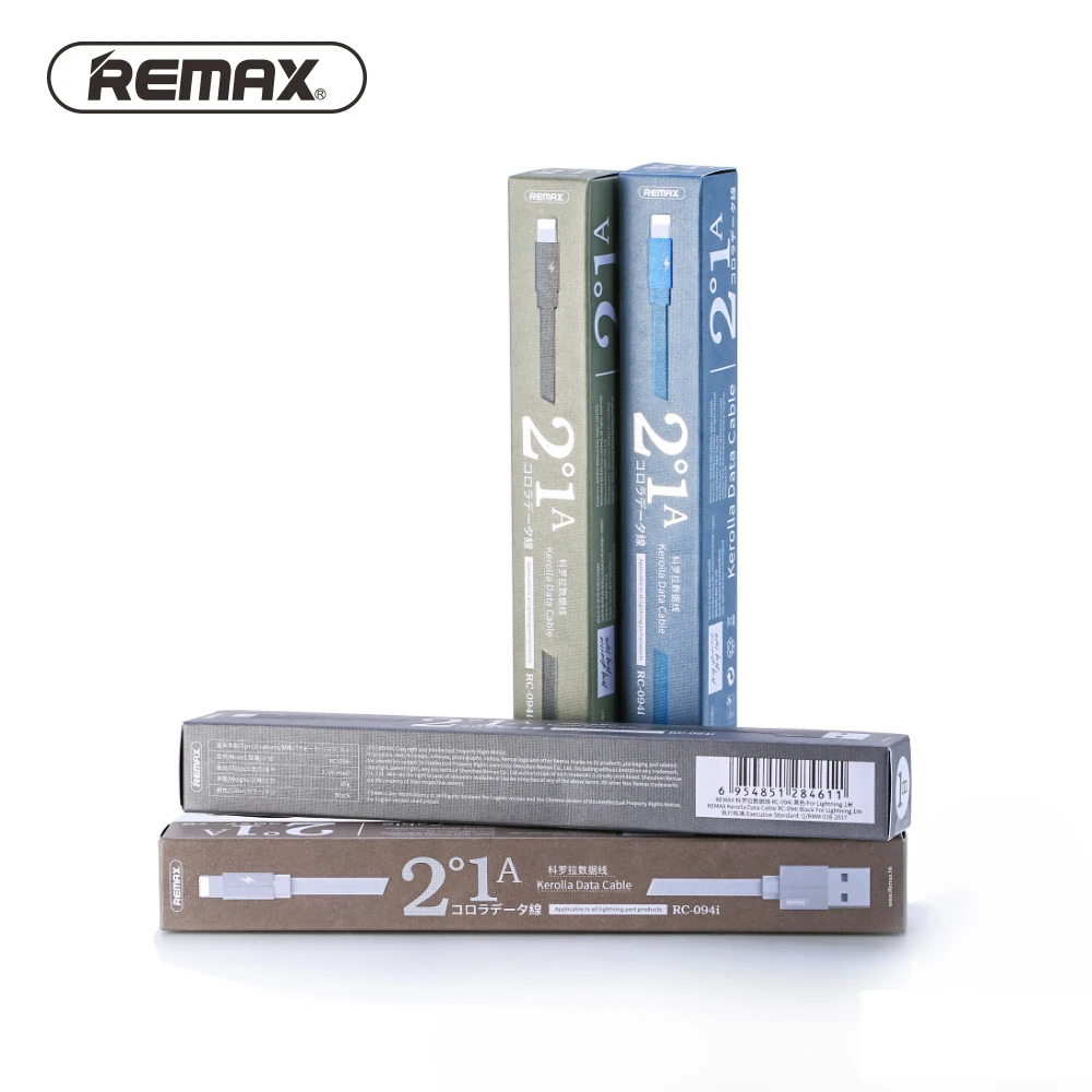 Кабель для передачи данных REMAX Kerolla RC-094i для iPhone Xs max XR X 8 7 6 8s 7s 6s plus 5 5S SE iPad air 2 mini 2.1A кабель для быстрой зарядки