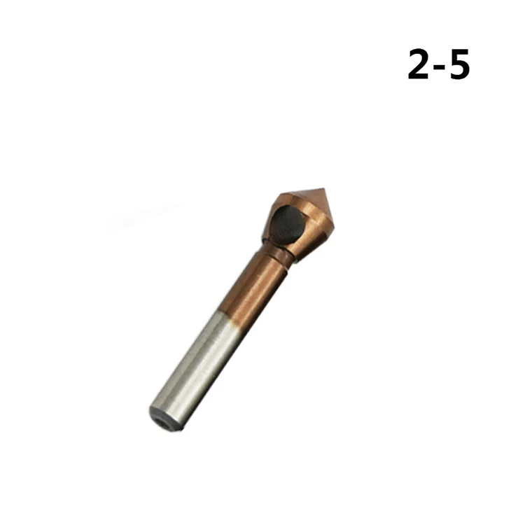 QSTEXPRESS HSS CO M35 Countersink Deburring Drill Bit Metal Taper Stainless Steel Hole Saw Cutter Chamfering Power Drill Tool