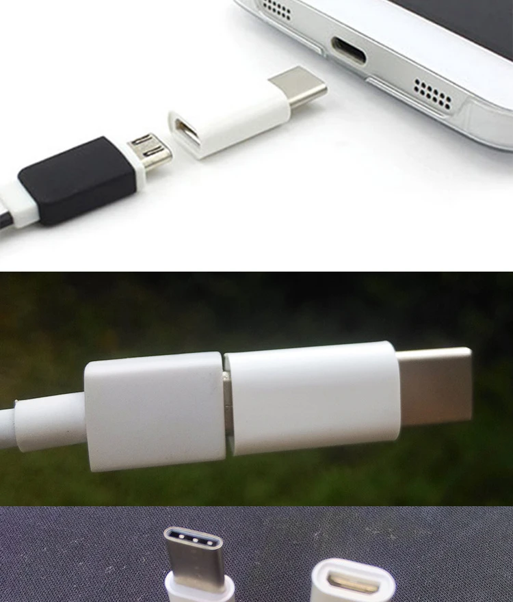 Мини-micro USB 3,1 гнездо для type-c штекер или 8-контактный разъем конвертер данных зарядный адаптер