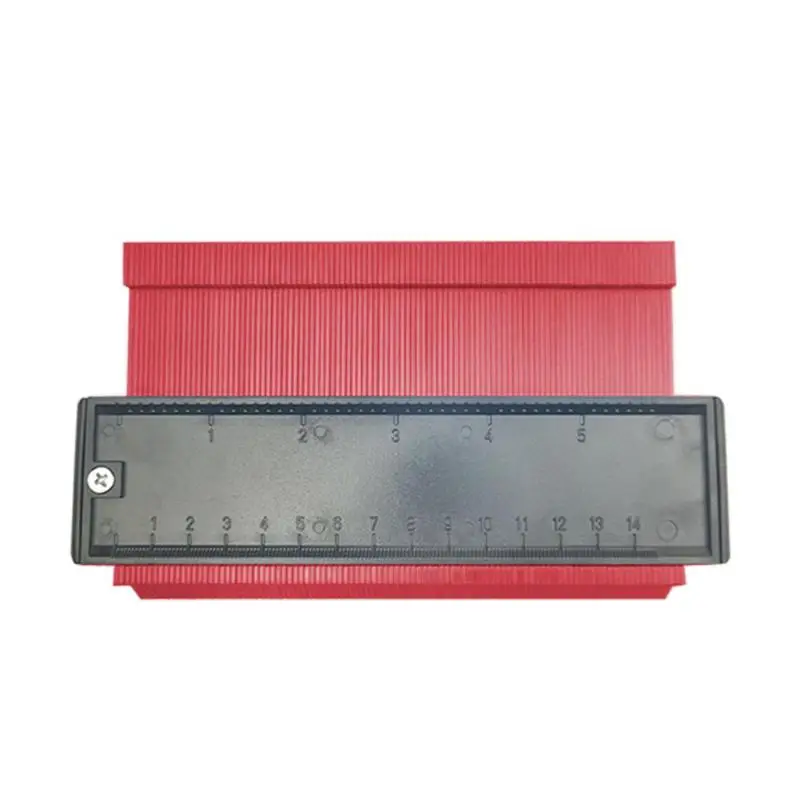 Red 6inch 5/6/10 дюймов контур профиль датчик в клеточку измерены в ненатянутом ламинат Плитки Edge формирование дерево измерить линейкой ABS контур датчик дубликатор duplo и дропшиппинг - Цвет: Red 6inch