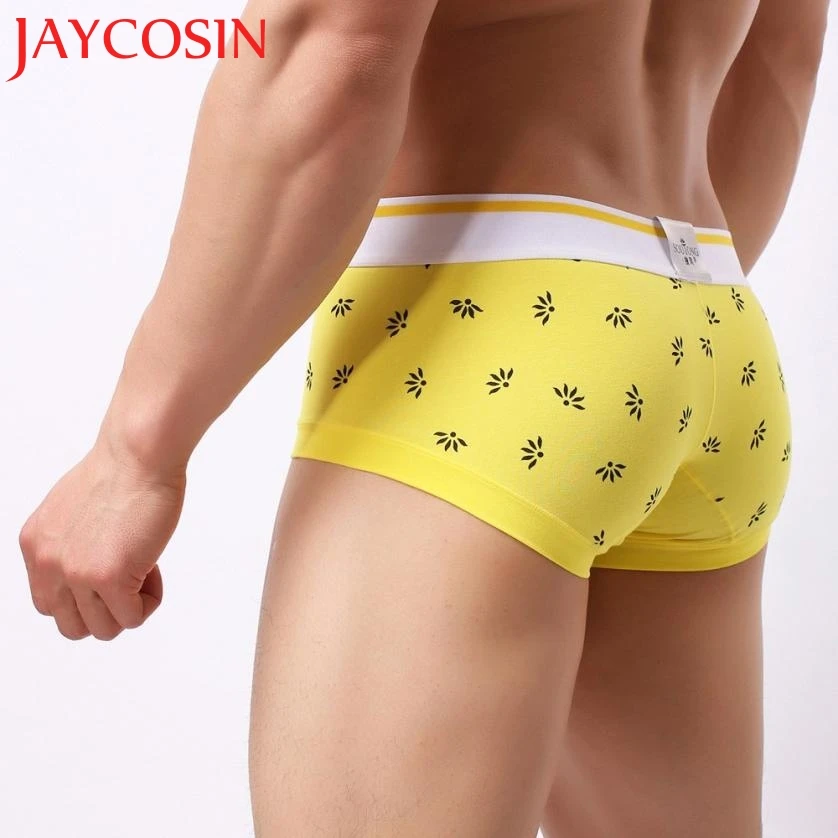 JAYCOSIN новинка 2018 мужское сексуальное нижнее белье шорты боксеры с принтом трусы