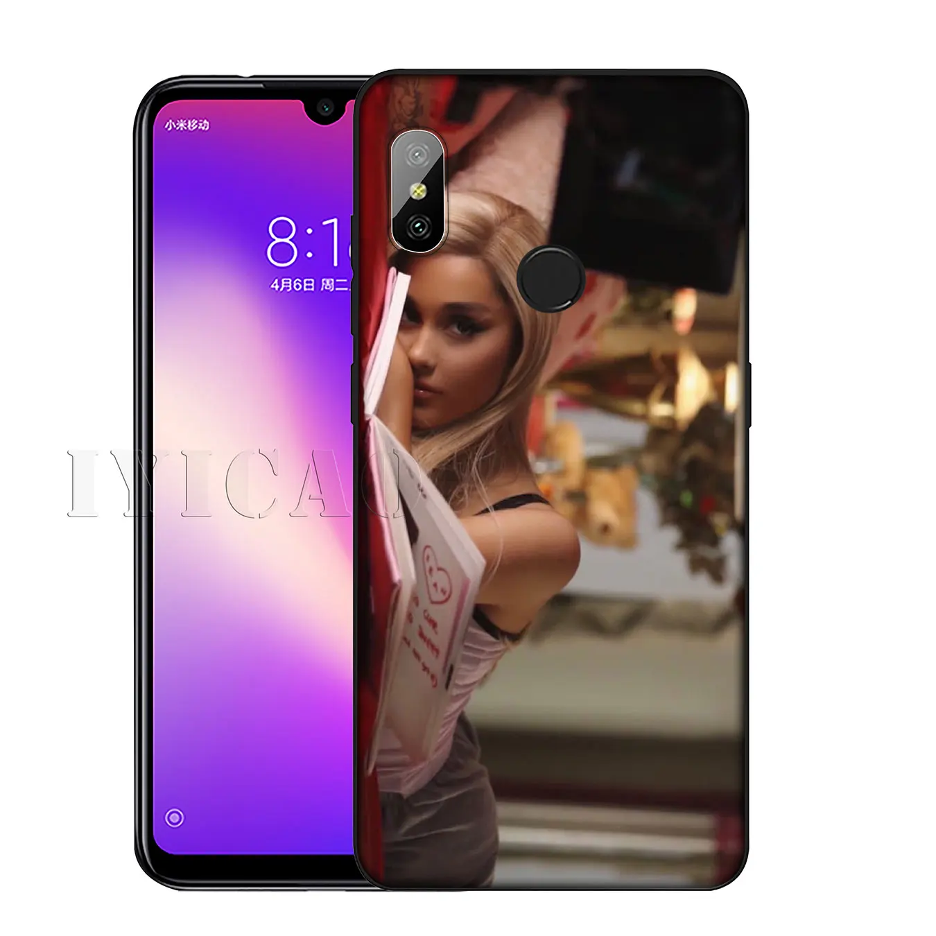 IYICAO Sexy hot Ariana Grande Ultrathin Novelty Fundas Soft Case for Xiaomi Redmi K30 K20 8A 7A 6A 5A S2 GO Note 8 8T 7 5 6 Pro |