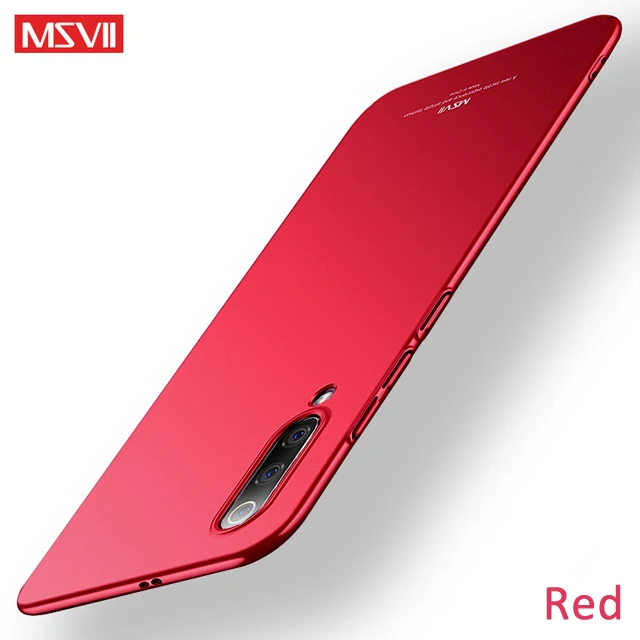 Red Для Xiao mi 9 8 чехол MSVII ультра тонкий матовый чехол автомобильный Магнитный палец кольцо чехол для Xiao mi 9 mi 9 8 SE UD Pro Lite чехол s - Цвет: Red