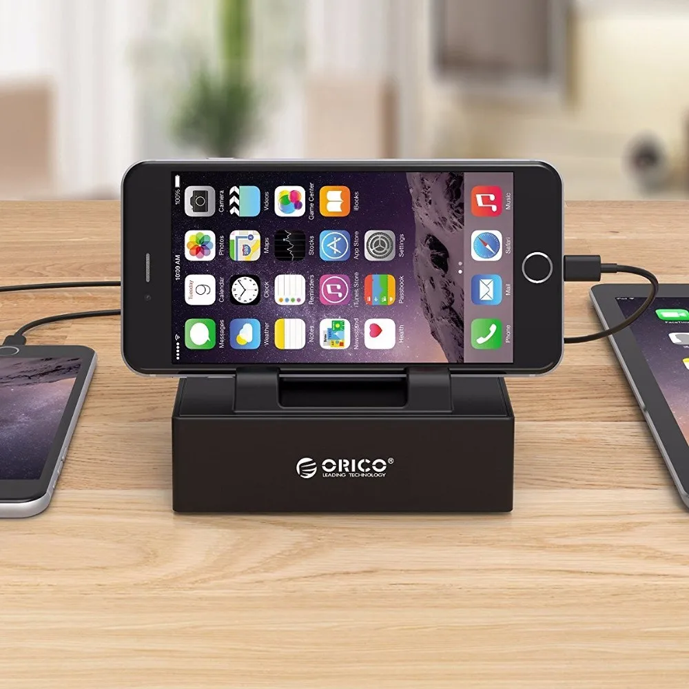 Док-станция ORICO DPC-4US-BK с 4 портами usb для зарядки Ipad/Iphone с вилкой US