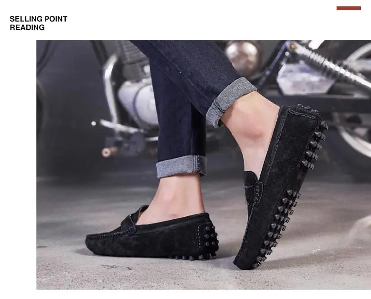 Mocassin homme/мужские лоферы; повседневная обувь; модная кожаная обувь для вождения; мужские мокасины; мужские лоферы; Цвет Черный