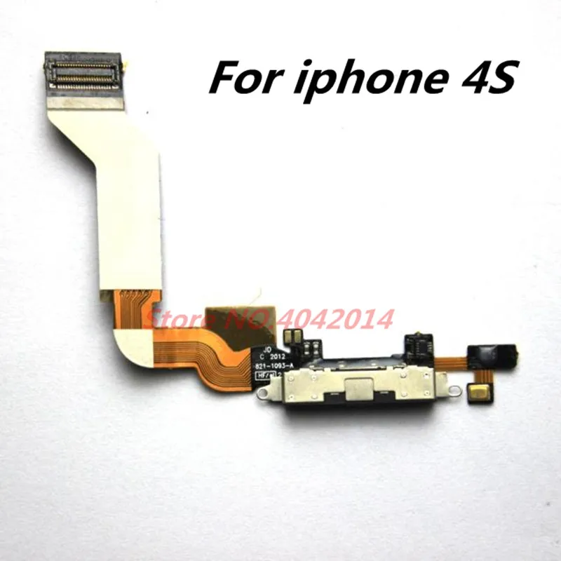 Модуль док-станции с USB-портом для зарядки и микрофоном гибкий кабель iphone 4G/4S
