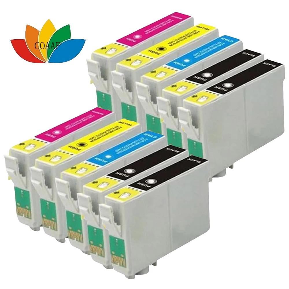

10 Compatible t1281 t1282 t283 t1284 Ink Cartridge for Epson Stylus S22 SX125 SX130 SX230 SX235W SX420W SX425W Printer
