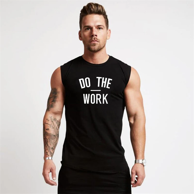 Muscleguy Brand Gyms Clothing Workout Sleeveless Shirt Tank Top Men Bodybuilding Fitness Mens Sportwear Muscle Vests Men Tanktop - Цвет: black76