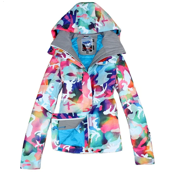 color 6 ГОРНОЛЫЖНЫЙ КУРТКИ ЖЕНСКИЕ. куртка сноуборд женская. куртка лыжная женская, куртка сноуборд женская. сноуборд горные лыжи - Цвет: color 6