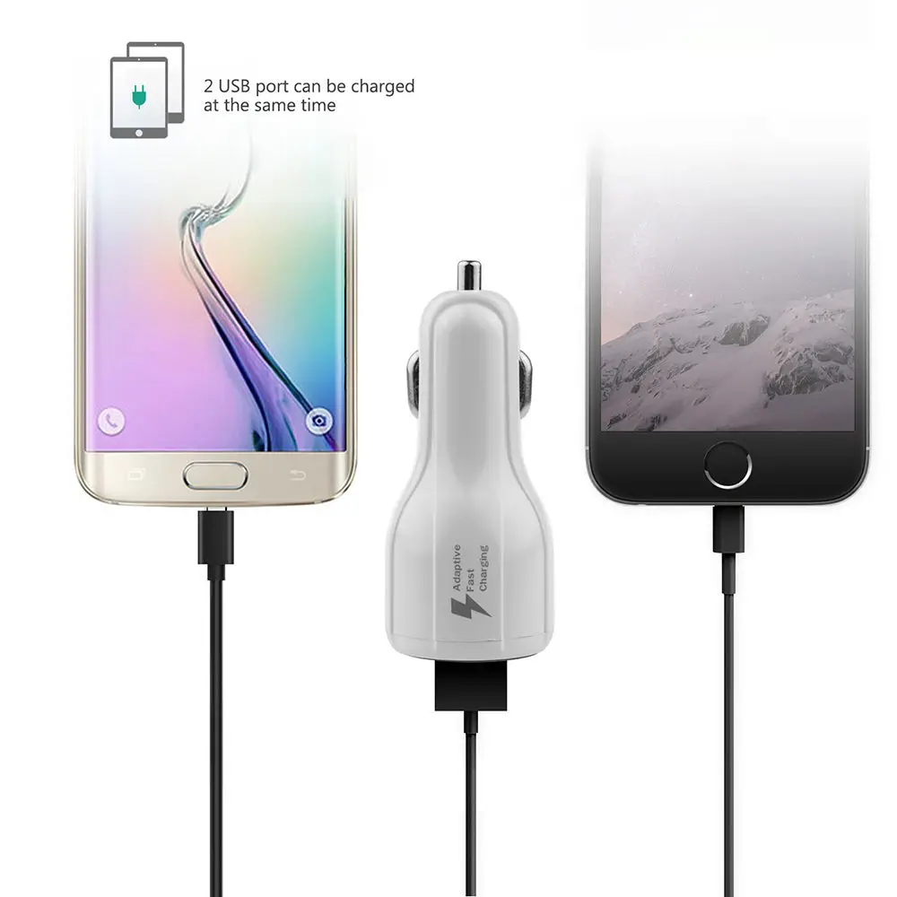 Новинка 2019 сертифицированное Qualcomm быстрое зарядное устройство QC3.0 с двойным USB