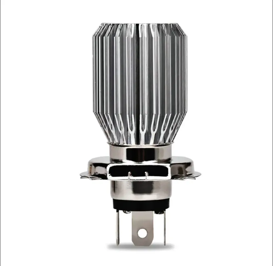 Светодиодные лампы для мотоциклетных Фар H4 H6 COB Led 1000LM BA20D лампа ближнего и