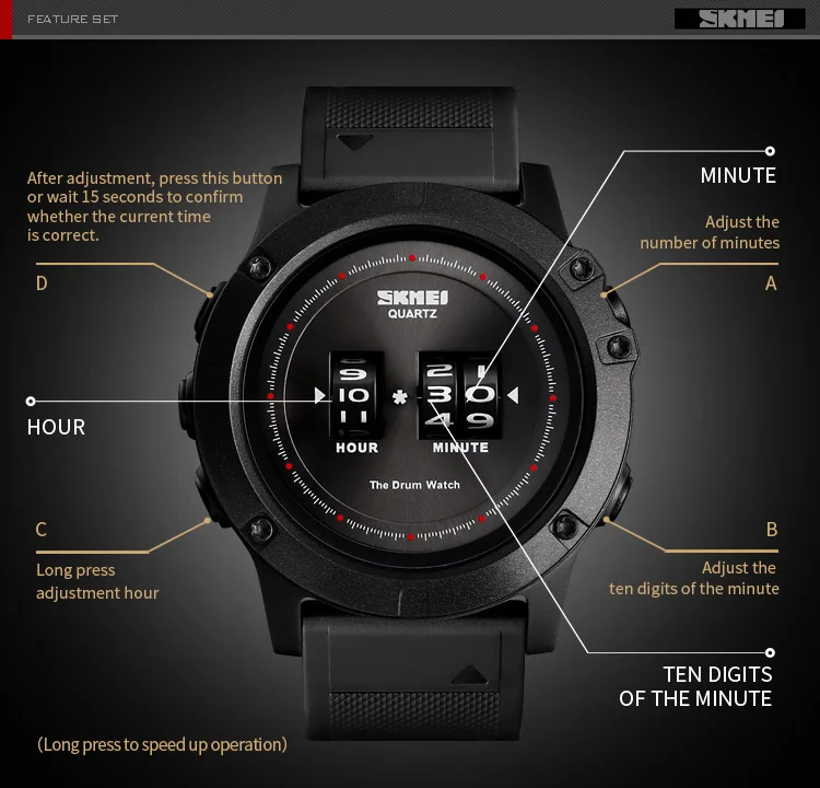 Новое поступление SKMEI Модные мужские кварцевые часы Relogio Masculino 1546 мужские часы 50 м водонепроницаемые мужские наручные часы