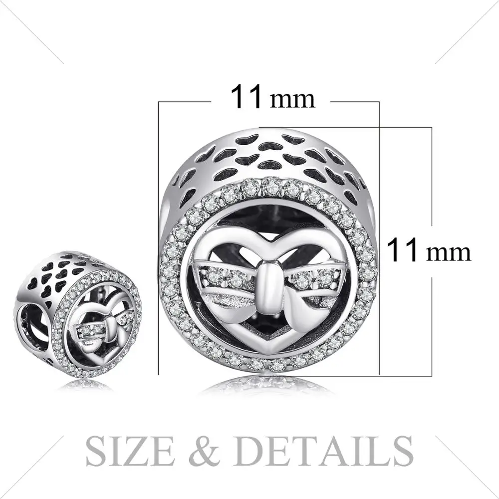 JewelryPalace подлинное серебро 925 пробы сердце любовь звезда цветок кубический