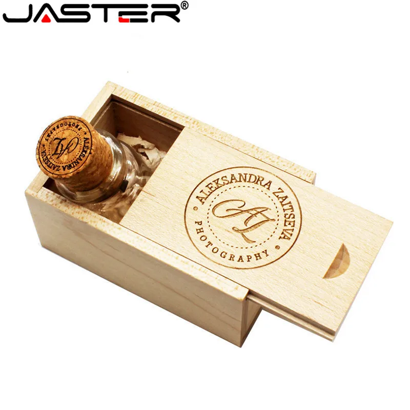 JASTER новинка плавающая бутылка флешка 4 ГБ 8 16 32 стеклянные бутылки usb U диск карта