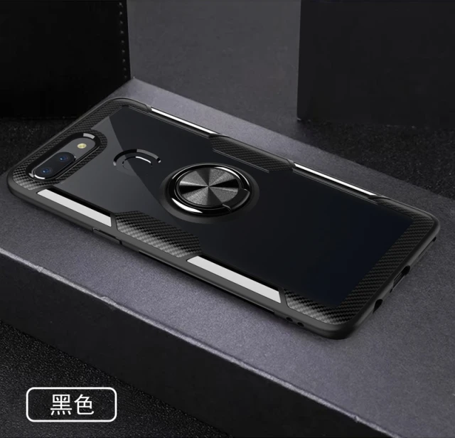 Черный Для huawei Honor View 20 чехол Роскошный прозрачный PC+ защитное кольцо из углеродного волокна для Honor V20 Caque PCT-AL10 - Цвет: Черный