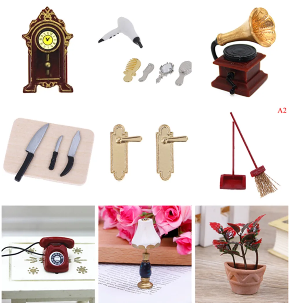 Diy миниатюрный дом для ванной кукла аксессуары детские игрушки строительные