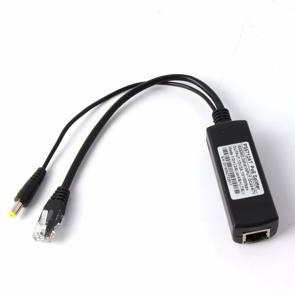 SUCAM 2 штуки Стандартный Мощность Over Ethernet POE сплитер 10/100 Мбит/с IEEE802.3af DC 12V Выход для