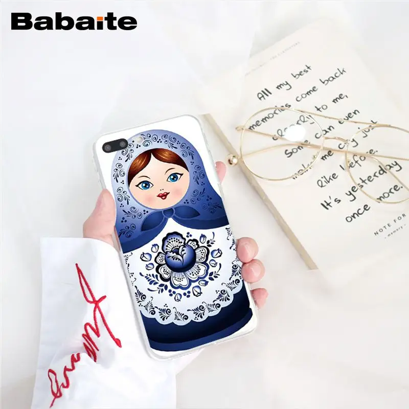 Babaite милые русские куклы матрешка чехол для телефона чехол для iphone 11 Pro 11Pro Max 8 7 6 6S Plus X XS MAX 5 5S SE XR