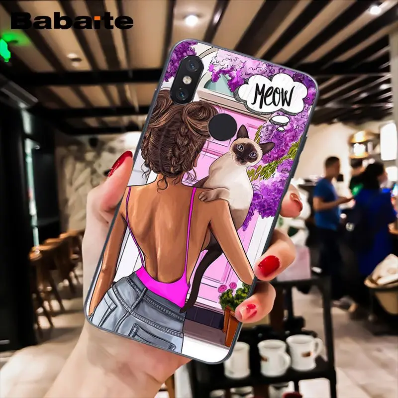 Babaite VOGUE Рождественский чехол для телефона принцессы девушки босса кофе Xiaomi MiA1 A2
