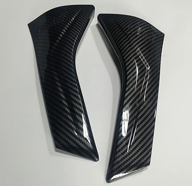 2 PCS 2012 to 2016 Для Subaru XV 2012- ABS углеродное волокно принт внешний вид обе стороны заднего окна спойлер треугольная крышка наклейка отделка автомобиля запчасти - Цвет: 2 PCS 2012 to 2016