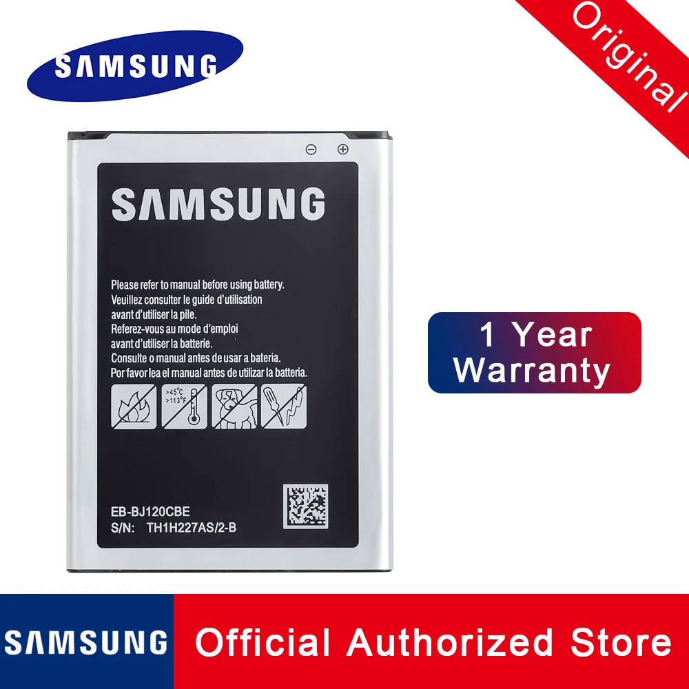 100% оригинальная запасная аккумуляторная батарея Φ для Samsung Galaxy Express 3 J1 2016 J120 2050