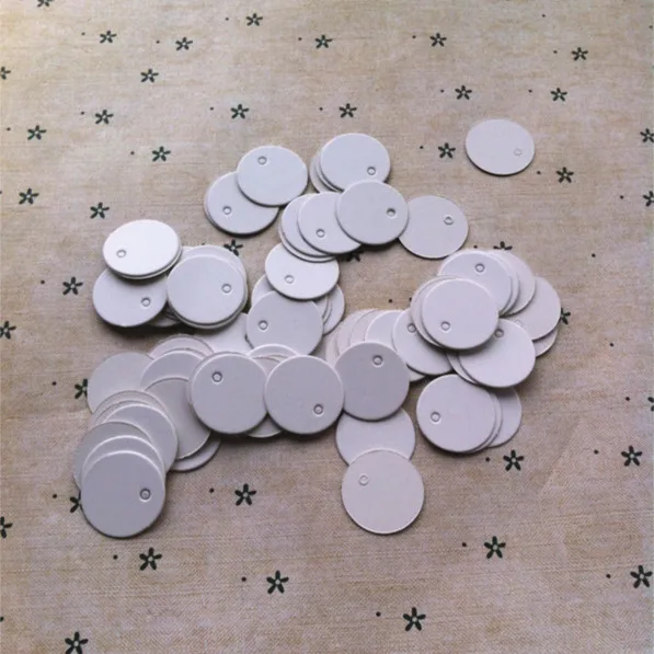 

Round Label Blank Tag Gift Chocolate Packaging Drifting Bottle Card 2cm Blank Cards Tag Kraft Paper Card Kraft Card