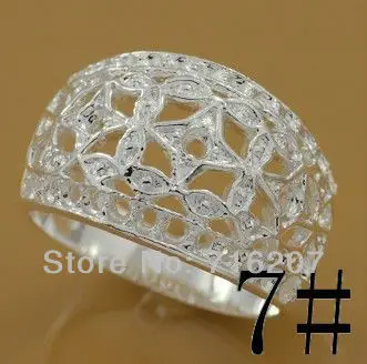Регулируемый размер США 7 # Бесплатная доставка кольцо Модные ювелирные изделия