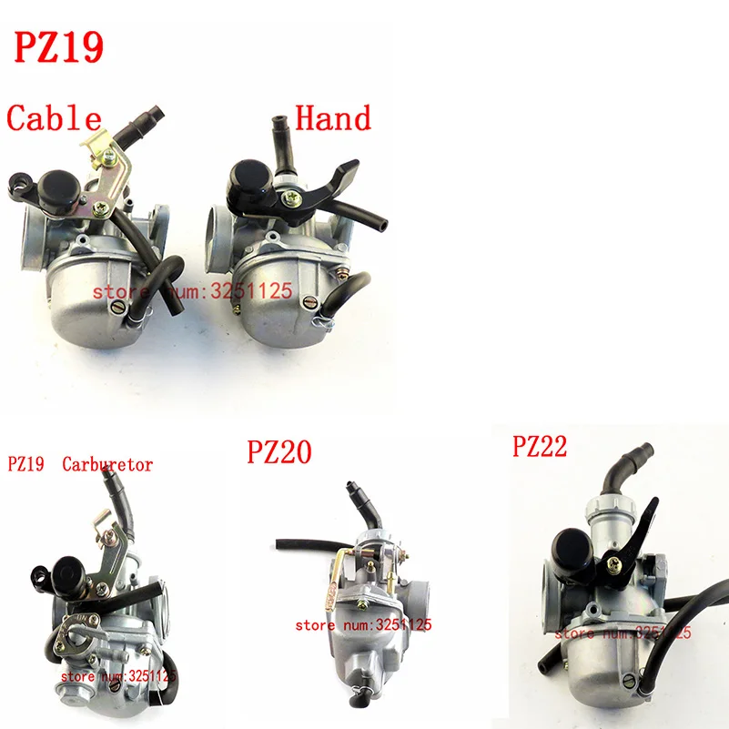 

Motorcycle Carburetor Carb 50cc - 125cc ATV Quad Go Kart SUNL TAOTAO PZ19 PZ20 PZ22 MOTO 19mm 20mm 22mm Carburetor