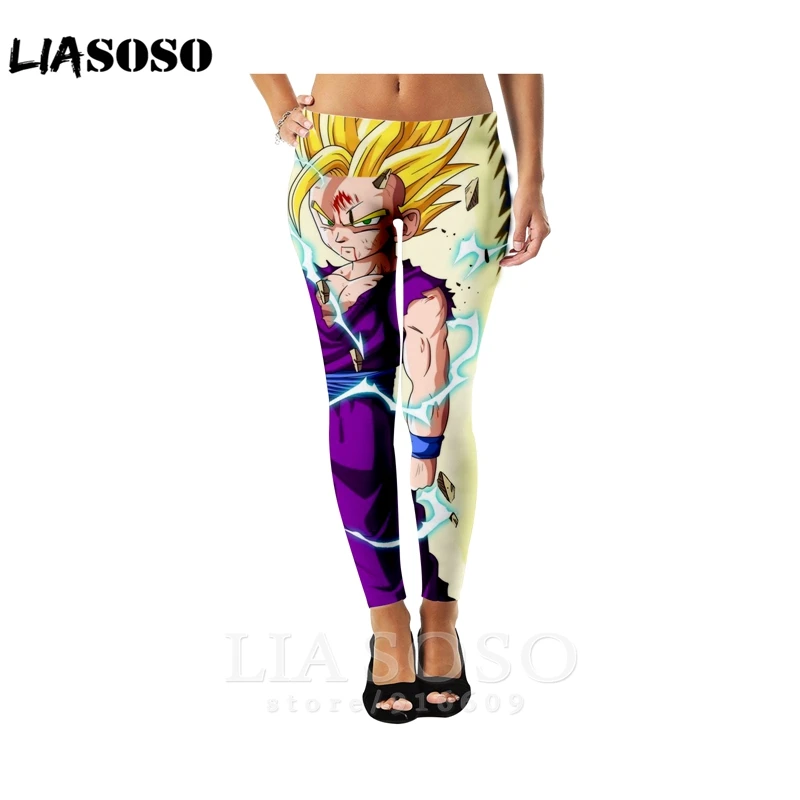 2 3d принт для мужчин и женщин Полная длина Dragon Ball z Gohan goku сексуальные пляжные леггинсы Harajuku спортивные брюки аниме брюки для бега E833 - Цвет: 2