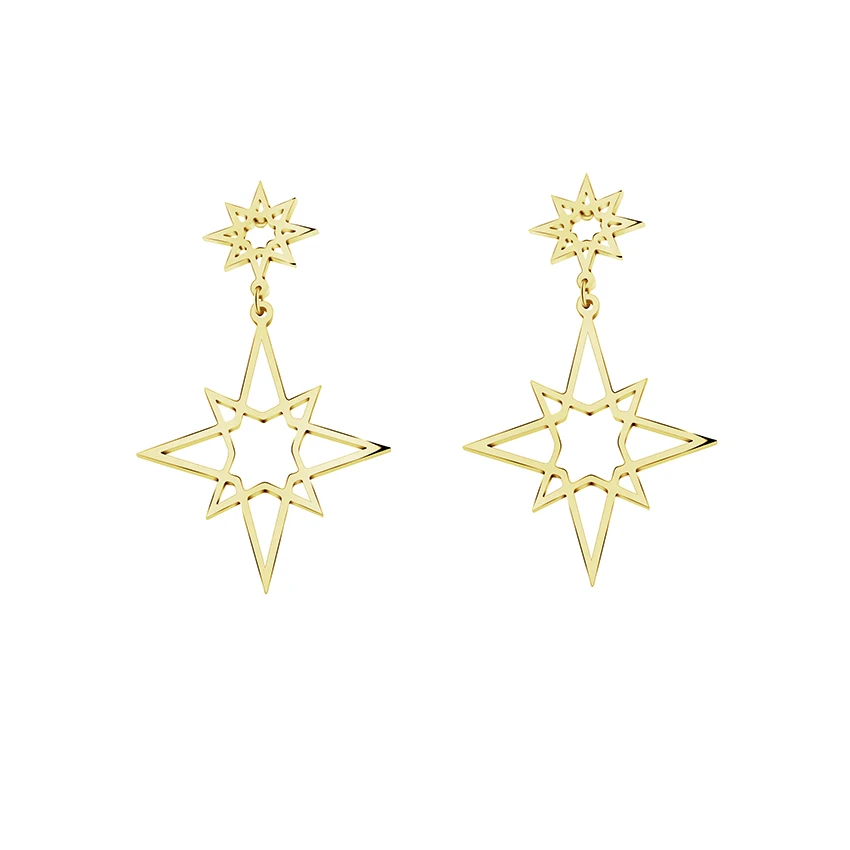 DIANSHANGKAITUOZHE Vintage Orion Star Charm Drop Earrings 2017 New Gold Silver Boucle D'oreille Stainless Steel Cosmic Jewelry|earrings