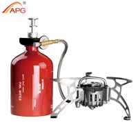 apg portable camping stove oilgas multi use gasoline stove 1000ml picnic cooker hiking equipment