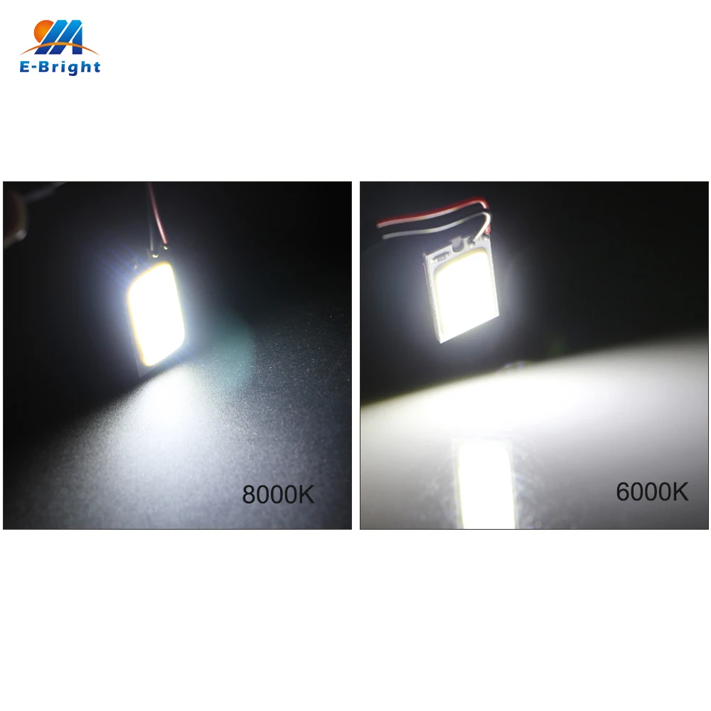 YM E-Bright 300X COB 21 SMD 12 В с адаптерами Festoon T10 холодный/чистый белый свет внутреннее