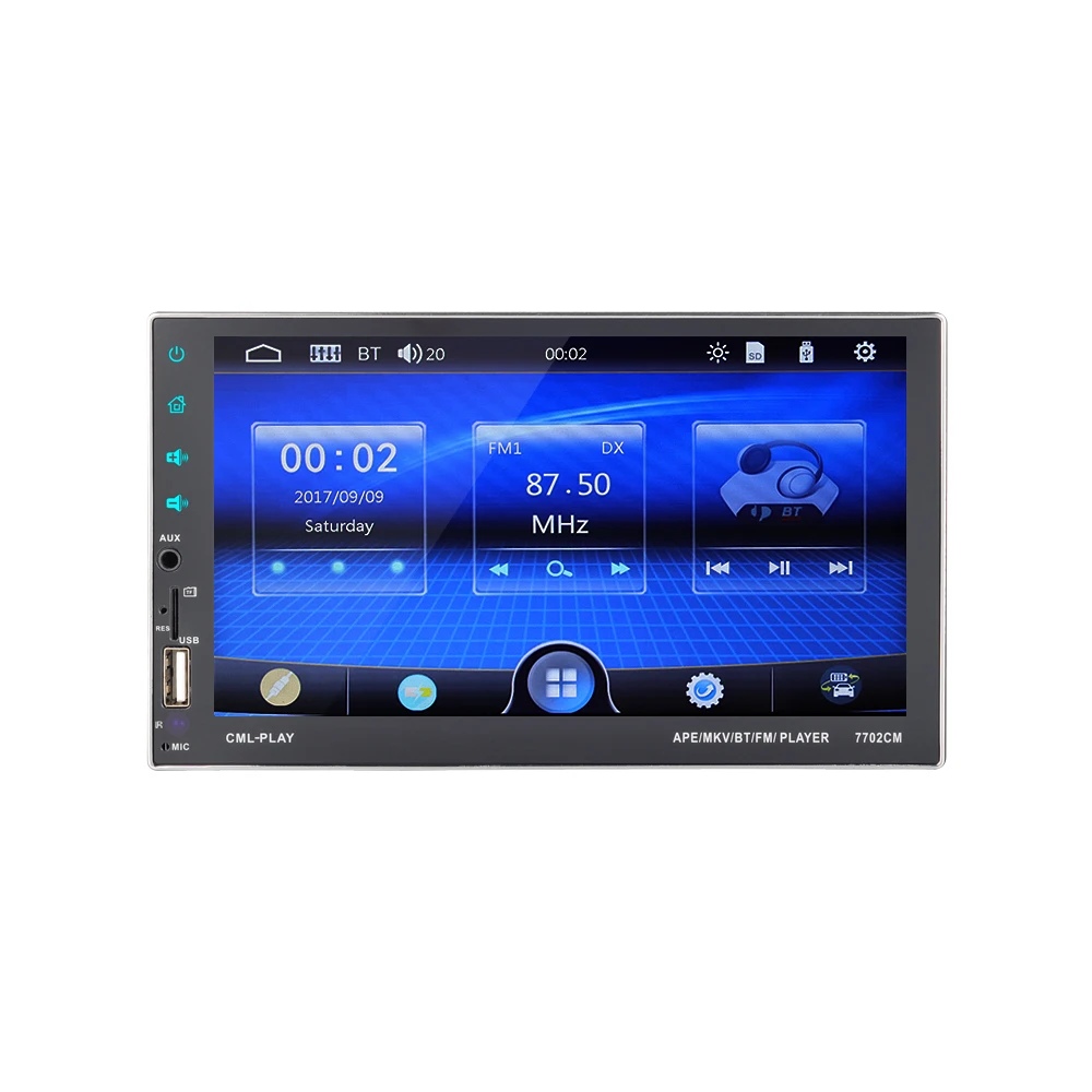 Автомагнитола 2 Din 7 &quotАвторадио с сенсорным экраном Bluetooth зеркальная поверхность