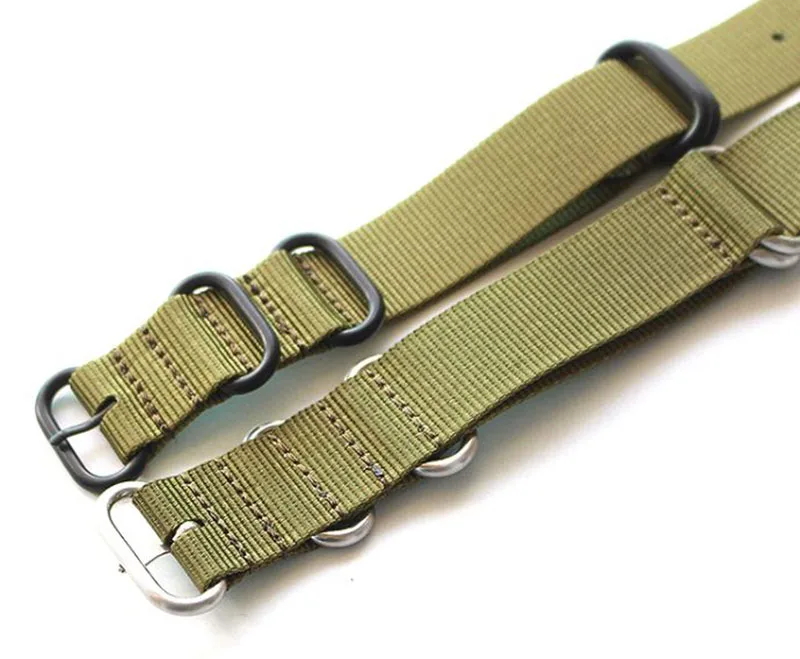 NEW High Quality Straps 18mm 19mm 20mm 21mm 22mm 23mm 24mm 26mm Black Green Gray Sports Leisure Woven Nylon Watchband