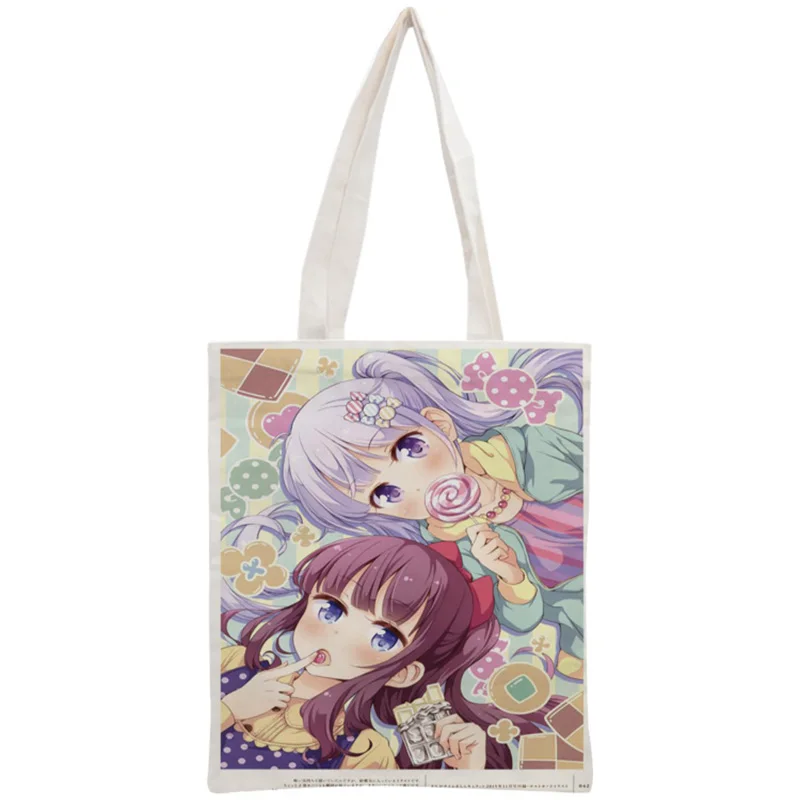 

Custom NEW GAME! Tote Bag Reusable Handbag Women Shoulder Foldable Cotton Canvas Shopping Bags
