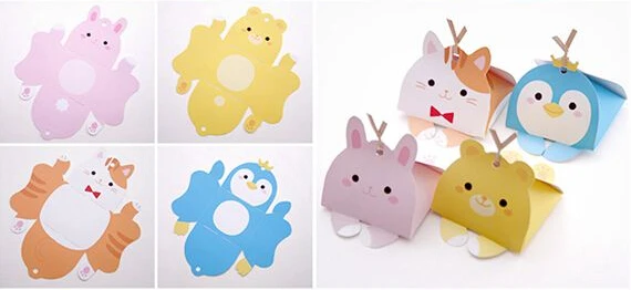 50 шт. DIY милые сафари животные моделирующие конфеты коробка дети первый день