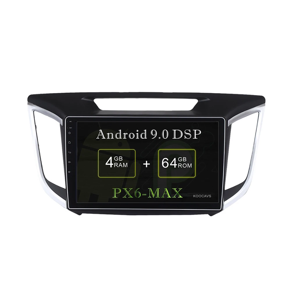 

KOOCAVS 10,2 "IPS Android 9,0 автомобильный GPS-радиоплеер для Hyundai IX25 2014 2015 2016 с 4 Гб + 64 Гб мультимедиа