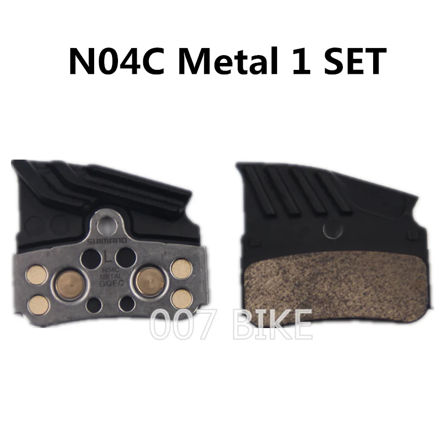 N04C Metal 1 SET SHIMANO N03A N04C D03S колодки DEORE XTR DEORE N03A N04C охлаждающий плавник Ice Tech тормозные колодки горные M9120 M7120 M8120 тормозные колодки - Цвет: N04C Metal 1 SET