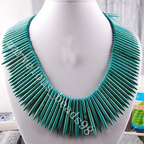 

Free Shipping Beautiful jewelry Blue Howlite Women Pendant Necklace 1Pcs E2527